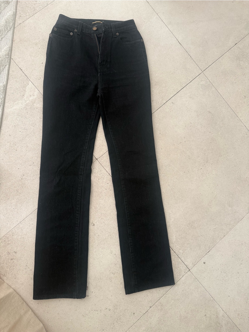 Saint Laurent Black 90s High-Rise Jeans